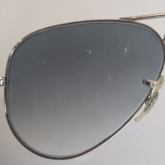 Ray Ban Aviator Silver 3025 003/3F Blue Gradient Sunglasses Italy 55014 2N - Picture 8 of 16
